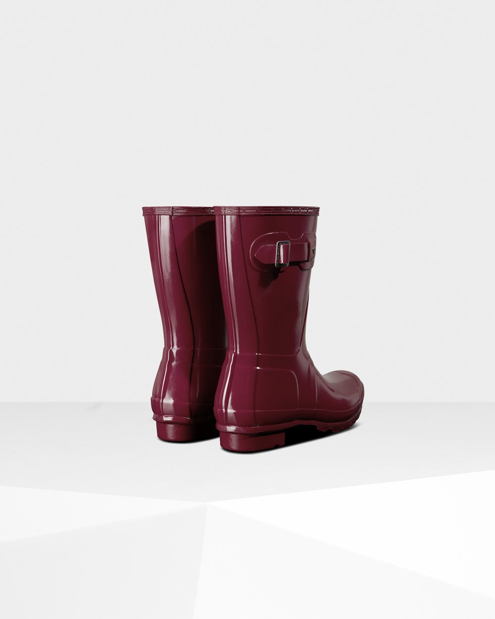 Botas De Cortas Original Gloss Hunter Mujer - Rojos - 917628HDS